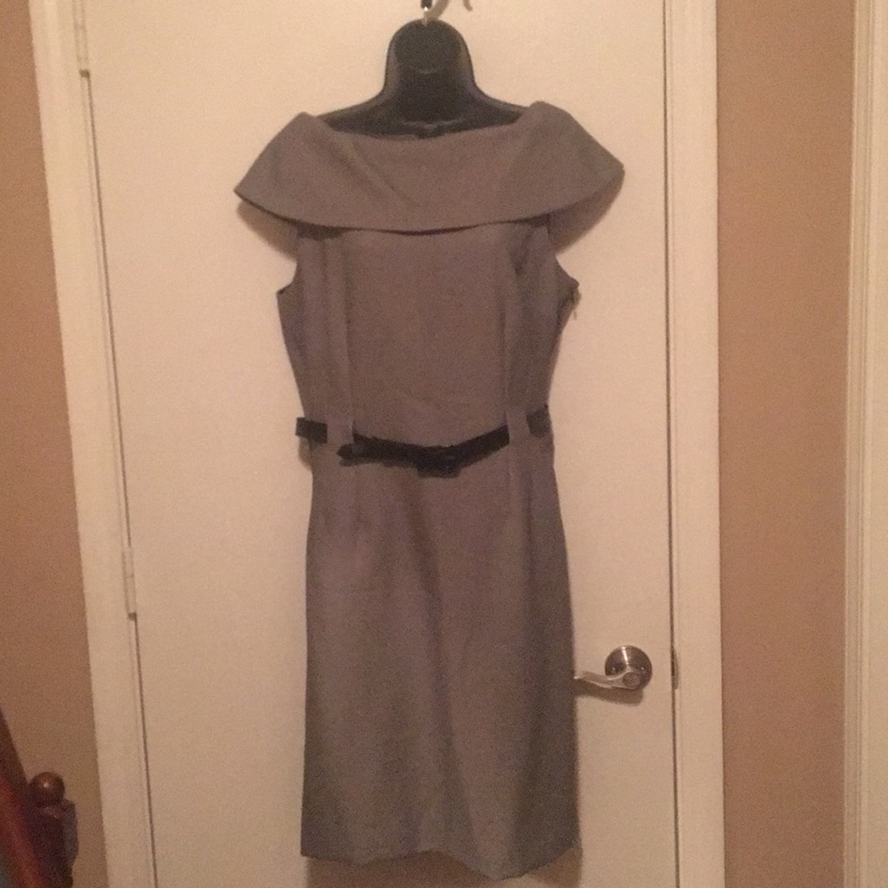 Tahari Bell Collar Dress